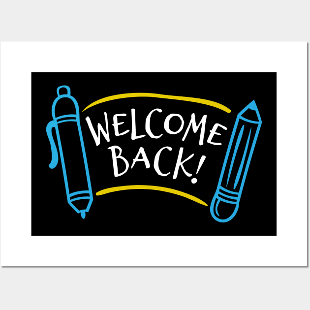 welcome back to school Wall Art by designdaking